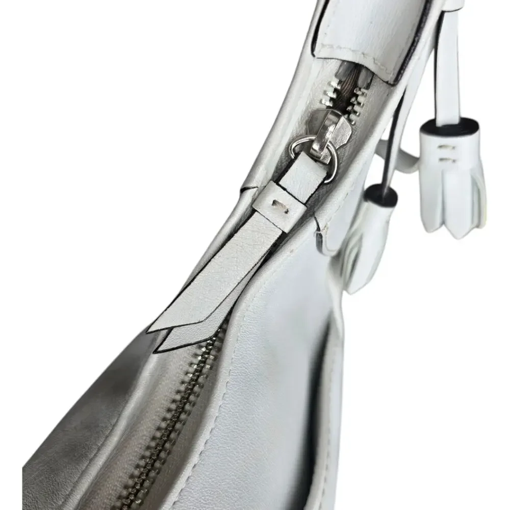 Coach Hamilton Tassel‎ Leather Hobo White F10280